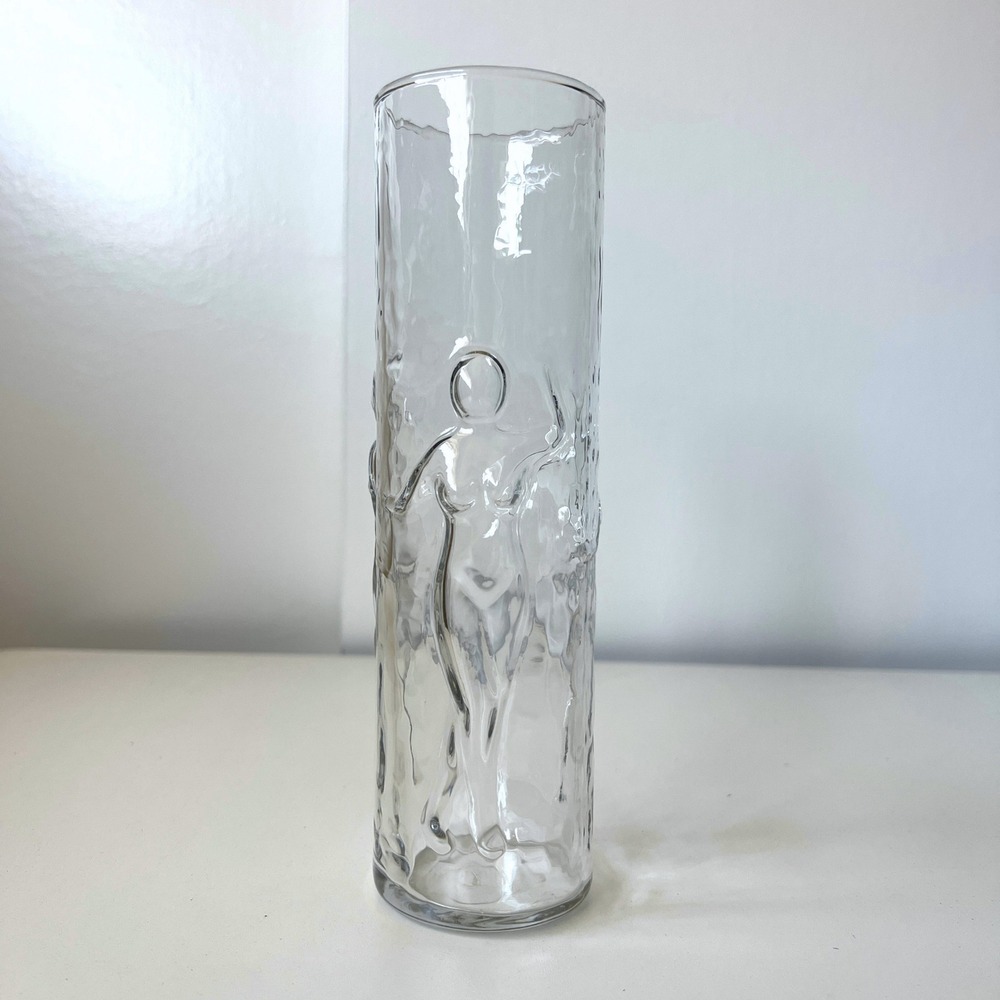 Vintage Libbey La Femme Highball Tumbler Nude Woman Glass MCM Barware